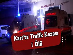 Kars'ta Trafik Kazası 1 Ölü