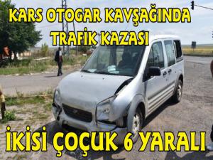 Kars'ta Trafik Kazası: 2'si Çocuk 6 Yaralı