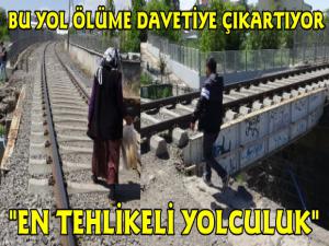 Kars'ta Tren Yolu Tehlike Saçıyor!