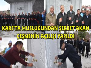 Kars'ta Vali Lala Mustafa Paşa Çeşmesi Hizmete Açıldı