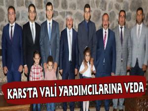 Kars'ta Vali Yardımcılarına Veda Programı