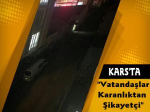 Kars'ta Vatandaşlar Sokak Aydınlatma Lambası İstiyor