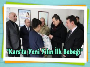 Kars'ta Yeni Yılın İlk Bebeği Erkek Oldu