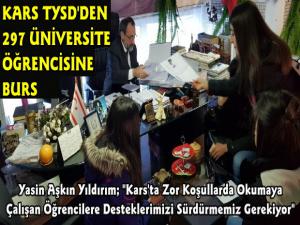 Kars TYSD Şube Başkanı Yasin Aşkın Yıldırım'dan 297 Öğrenciye Burs