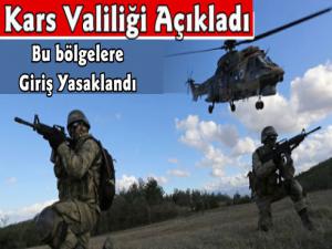 Kars Valiliği Açıkladı Bu Bölgelere Giriş Yasaklandı