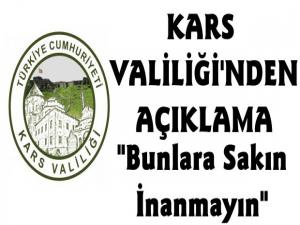 Kars Valiliği Duyurdu! Sahte Hesaplara İnanmayın