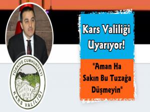 Kars Valiliği'nden Dolandırıcılık Uyarısı