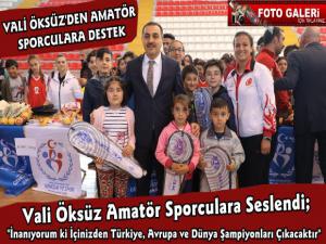 Kars Valisi Türker Öksüz'den Amatör Sporculara Destek
