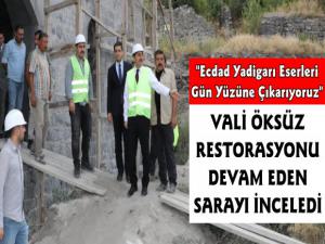 Kars Valisi Türker Öksüz'den Beylerbeyi Sarayı İncelemesi
