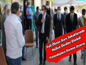 Kars Valisi Türker Öksüz'den Halk Ziyaretleri