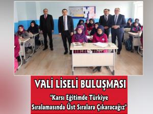 Kars Valisi Türker Öksüz'den Lise Ziyaretleri