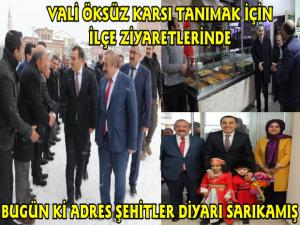 Kars Valisi Türker Öksüz'den Sarıkamış İlçe Ziyareti