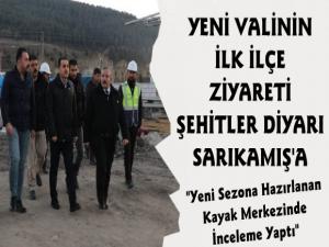 Kars Valisi Türker Öksüz Sarıkamış İlçesinde İncelemelerde Bulundu