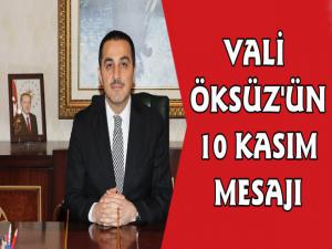 Kars Valisi Türker Öksüz'ün 10 Kasım Mesajı