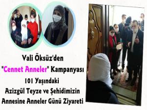 Kars Valisi Türker Öksüz'ün Anneler Günü Ziyaretleri