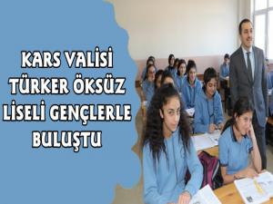 Kars Valisi Türker Öksüz'ün Lise Ziyaretleri Devam Ediyor