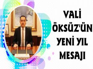 Kars Valisi Türker Öksüz'ün Yeni Yıl Mesajı
