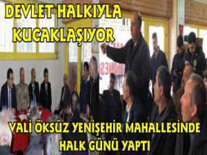 Kars Valisi Türker Öksüz Yenişehir Mahallesi'nde Halkla Buluştu