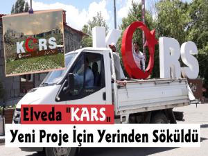 Kars Yazısı Yerinden Kaldırıldı