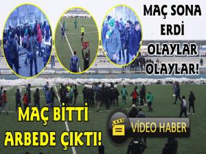 Kars36Spor - Serhat Ardahan Spor Karşılaşması Sonrası Olaylar Çıktı