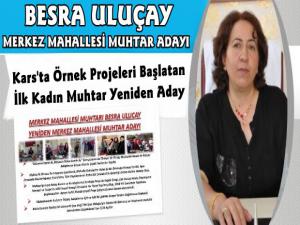 Karsın Çalışkan Kadın Muhtarı Besra Uluçay Tekrar Adaylığını Açıkladı