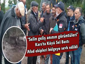 Karsın Selim İlçesinde Köyleri Sel Bastı