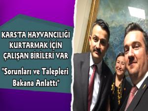 Karsın Veteriner Hekimleri Tarım Bakanı Pakdemirliyle Görüştü
