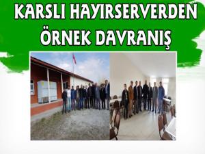 Karslı Hayırsever İş Adamından Örnek Davranış