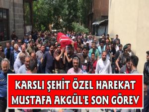 Karslı Şehit Mustafa Akgül'e Son Yolculuk
