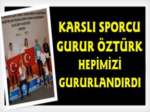 Karslı Sporcu Gurur Öztürk Balkan Şampiyonasında Üçüncü Oldu