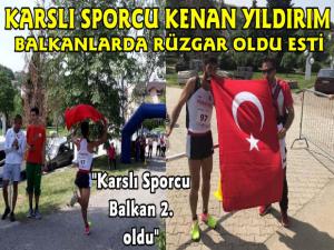 Karslı Sporcu Kenan Yıldırım Balkan Şampiyonasında 2. Oldu