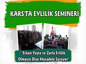 Karsta Erken Yaşta ve Zorla Evlilikle Mücadele Semineri