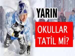 Karsta Yarın Okullar Tatil mi?