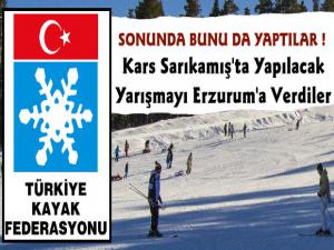 Kayak Federasyonu Kars'ta Yapılacak Yarışmayı Erzurum'a Aldı
