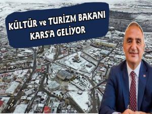 Kültür ve Turizm Bakanı Mehmet Nuri Ersoy Kars'a Geliyor