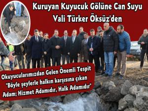 Kuruyan Kuyucuk Gölüne İlk Can Suyu Kars Valiliği'nden