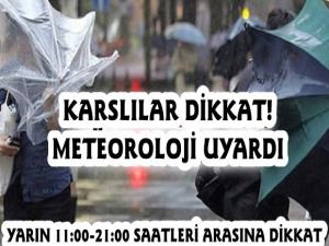 Meteorolojiden Kars İçin Kuvvetli Rüzgar ve Fırtına Uyarısı