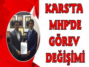 MHP Akyaka İlçe Başkanlığında Görev Değişimi