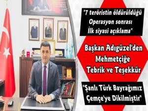 MHP Kars İl Başkanı Tolga Adıgüzel'den Mehmetçiğe Tebrik ve Teşekkür