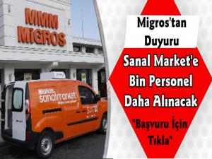 Migros Sanal Market Uygulaması İçin Bin Personel Daha Alacak