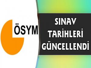 ÖSYM 2020 Sınav Takvimini Güncelledi