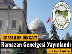 Ramazan Ayı Koronavirüs Tedbirleri Genelgesi Yayınlandı