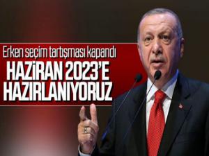 Recep Tayyip Erdoğan'dan Erken Seçim Açıklaması