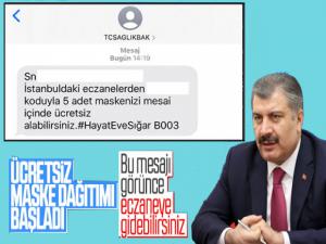 Sağlık Bakanı Açıkladı Eczanelerde Ücretsiz Maske Dağıtımı Başladı