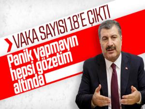 Sağlık Bakanı Açıkladı Koronavirüs Vaka Sayısı 18 Oldu