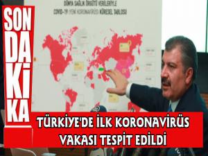 Sağlık Bakanı Fahrettin Koca Açıkladı Türkiye'de İlk Koronavirüs Tespit Edildi