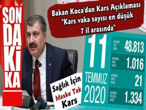 Sağlık Bakanı Koca Açıkladı Kars Vaka Sayısı En Düşük Yedi İl Arasında