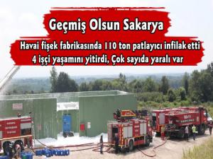 Sakarya'da Havai Fişek Fabrikasında Patlama 4 Kişi Yaşamını Yitirdi