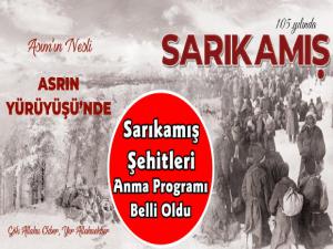 Sarıkamış Şehitleri 105. Yılında Anılacak İşte Etkinlik Programı