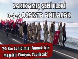 Sarıkamış Şehitlerini Anma Etkinlikleri Bugün Başlıyor